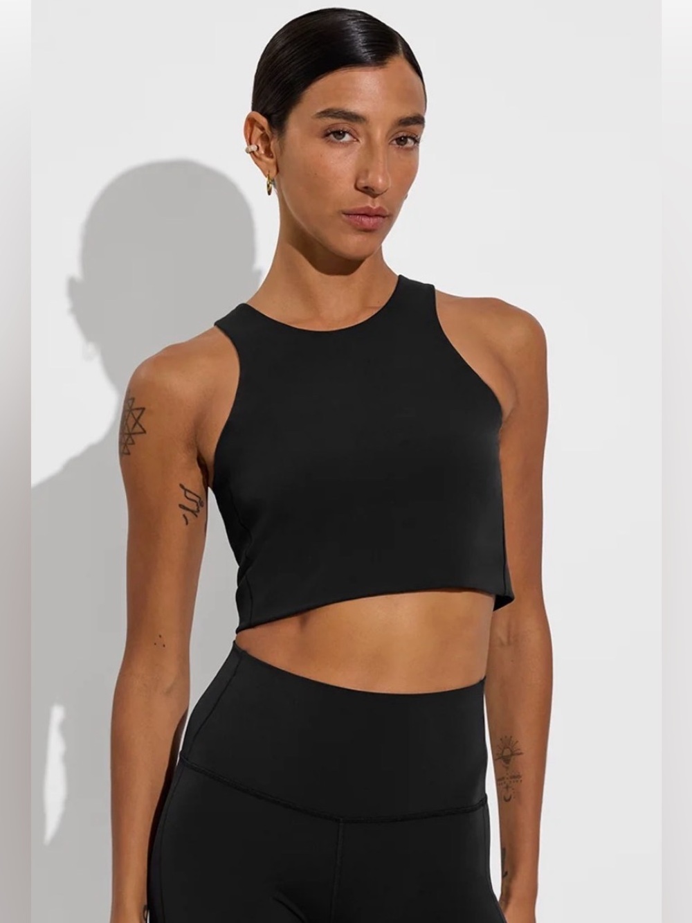 Left on Friday Tone Tank in Jet Black NWT Size L